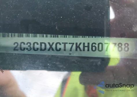 2019 Dodge Charger R/T Rwd из США, поврежденный, VIN 2C3CDXCT7KH607788